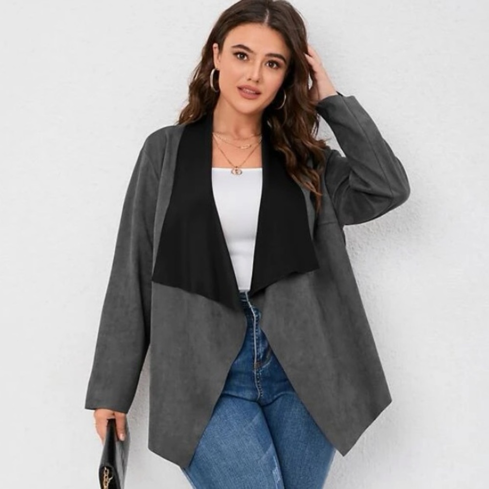 Soft black and grey cardigan